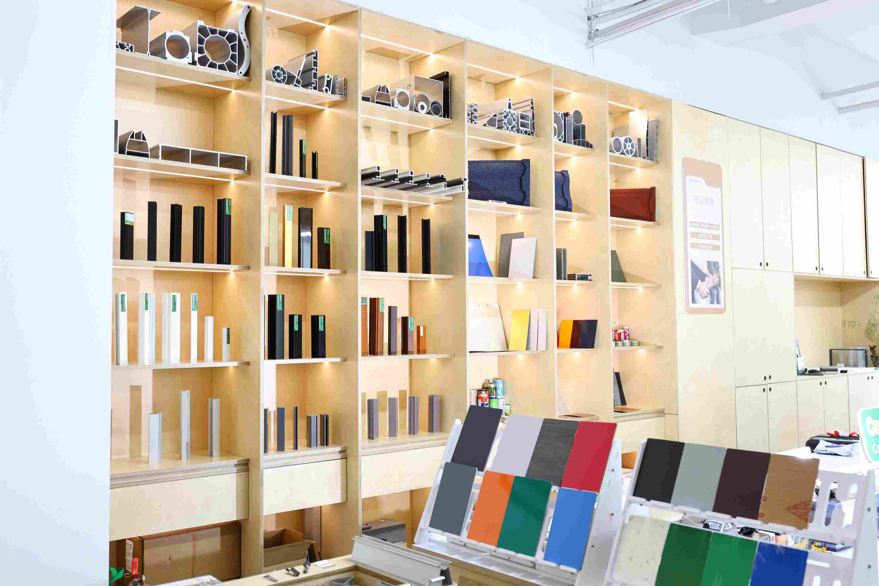 Consmos aluminum profile showroom and office